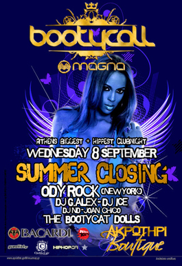 "BOOTYCALL" EVERY WEDNESDAY AT CLUB AKROTIRI - ATHENS/GREECE 