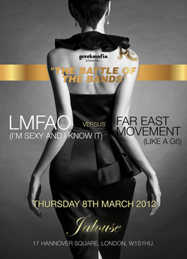 "POP UP"EVERY THURSDAY@JALOUSE,LONDON- Hosted by greekmafia